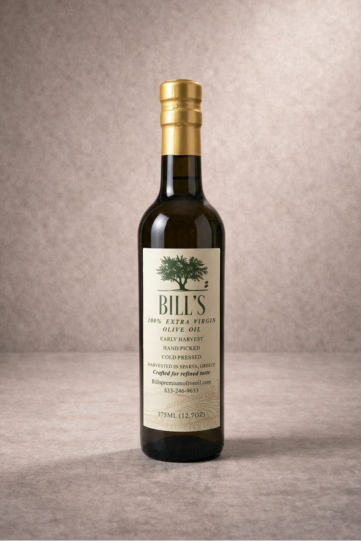 100% Cold-Pressed Extra Virgin Olive Oil